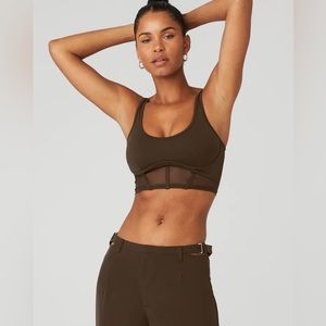 Alo Airbrush Mesh Corset Tank